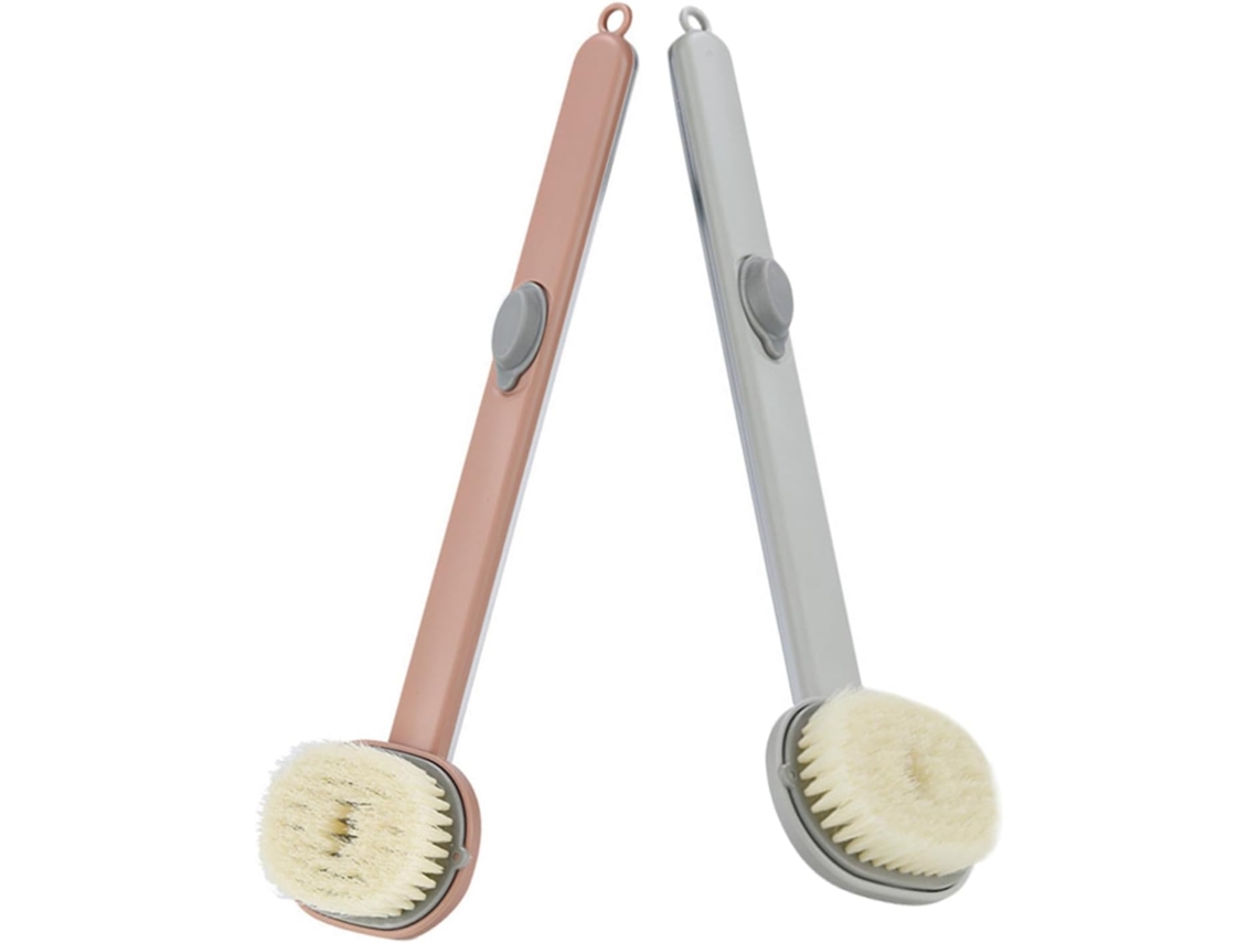 Conjunto De 2 Escovas Banho Aboofan, Dispensador De Sabonete Para As Costas, Escovas Esfoliantes Para Limpeza E