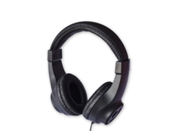 Fones de Ouvido com Fio com Plugue Único de 3 5 Mm Preto