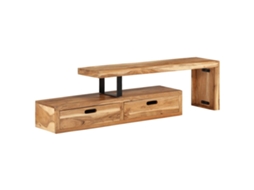 Vidaxl Suporte De Tv (118-200)x30x40 Cm Madeira Maciça De Acácia