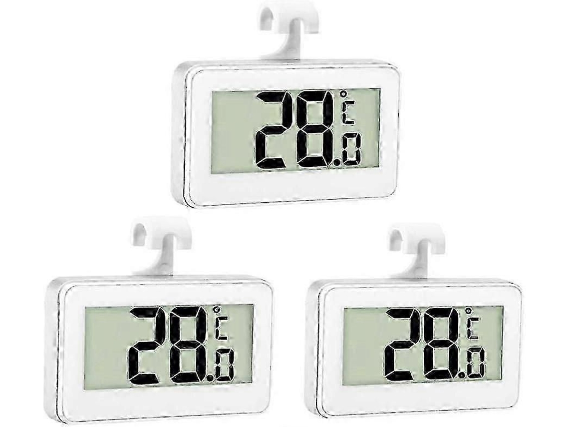Termômetro Digital para Geladeira 3x, Tarifa Freezer, Sala de Refrigeração, Freezer À P Rova D'água com Visor Lcd, Pi GOKOCO