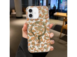 Capa Para Iphone 17 Com Estampa De Leopardo, Magsafe E Laminação Dupla Face Imd