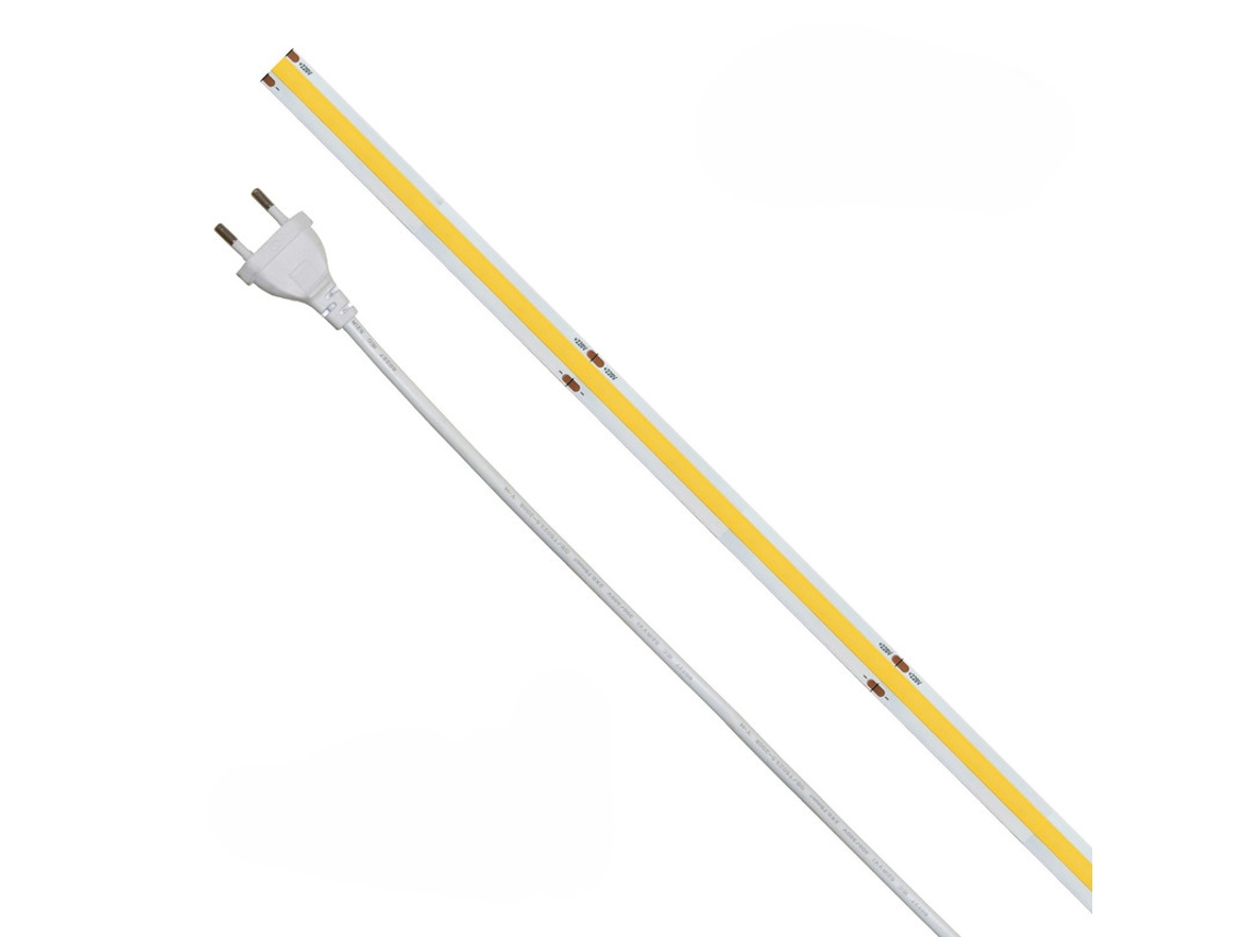 Fita LED COB IP20 de cor única 5m 15W/MT 12V - 4000K