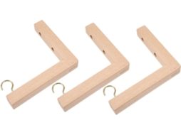 Kit de 3 Ganchos para Plantas Inoomp com Parafusos e Buchas, Suportes de Parede para Vasos de Plantas, Floreiras, CHABERLU