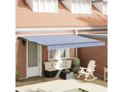 Vidaxl Estrutura De Toldo Azul E Branco 400 × 300 Cm