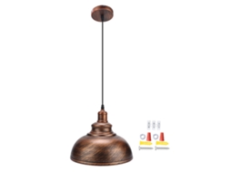 Lâmpada de Teto Pendente Industrial Estilo Moderno Bronze 30cm Sala Jantar Estudo | S/MARCA