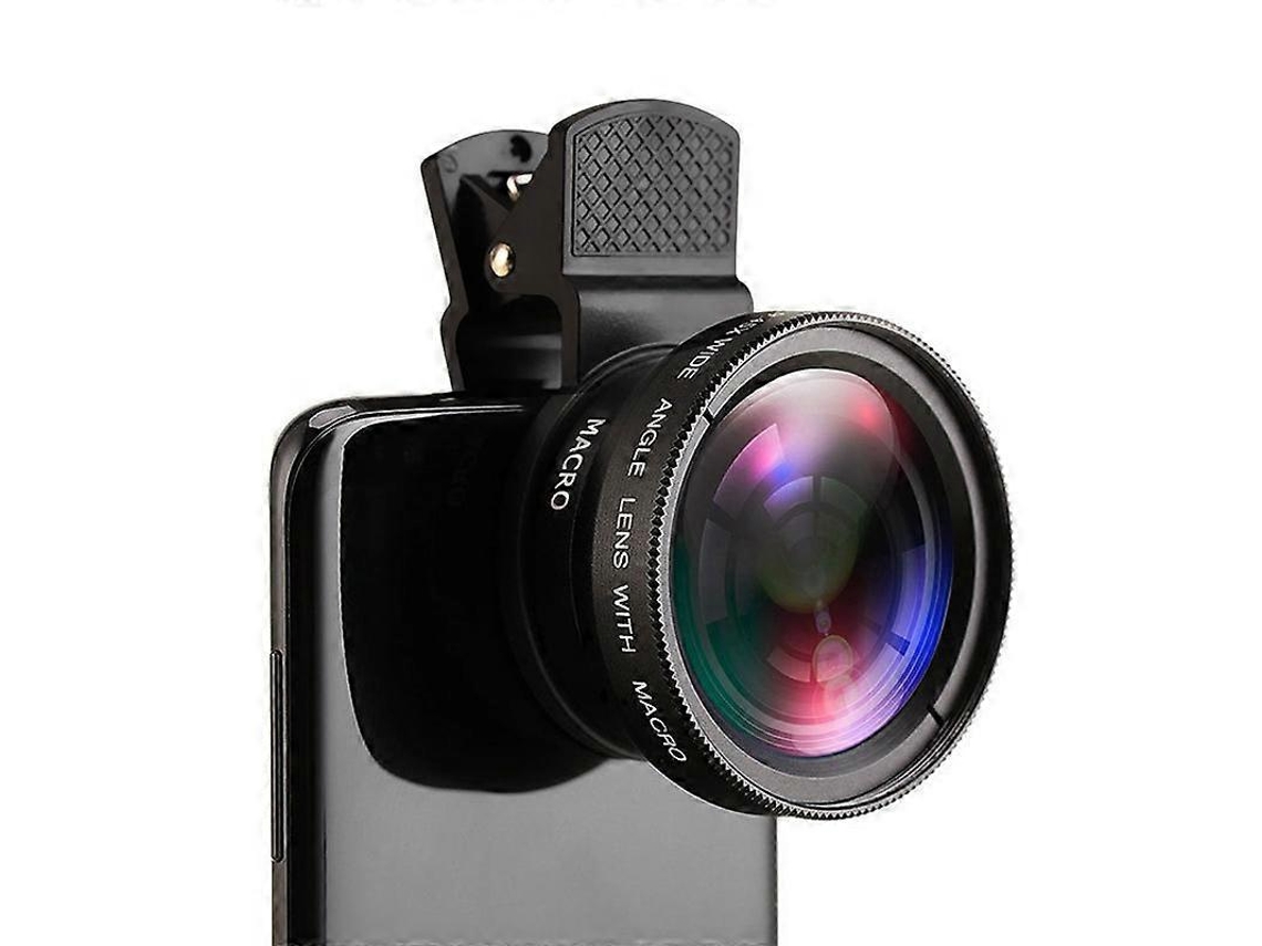 Lente 2 Em 1 Hd Para Celular Lente Ângulo Amplio 045x 37mm Universal Clip On Para Celular Lente Móvel Osv Hjkjyx