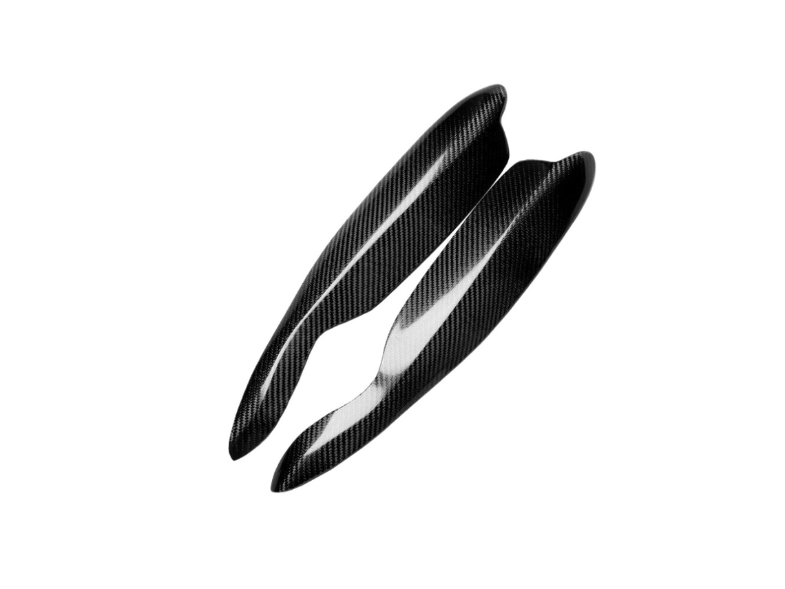 Autocolante Decorativo Em Fibra De Carbono Para "sobracelhas" Dos Faróis De Carro — Smart Fortwo W451 (2007-2014)_yua