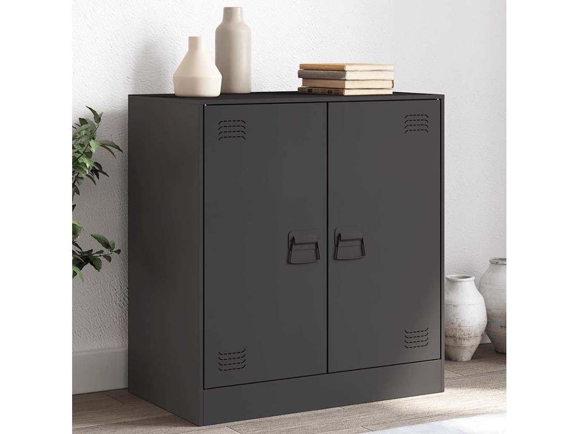 Aparador 67x39x73 cm Acero Negro