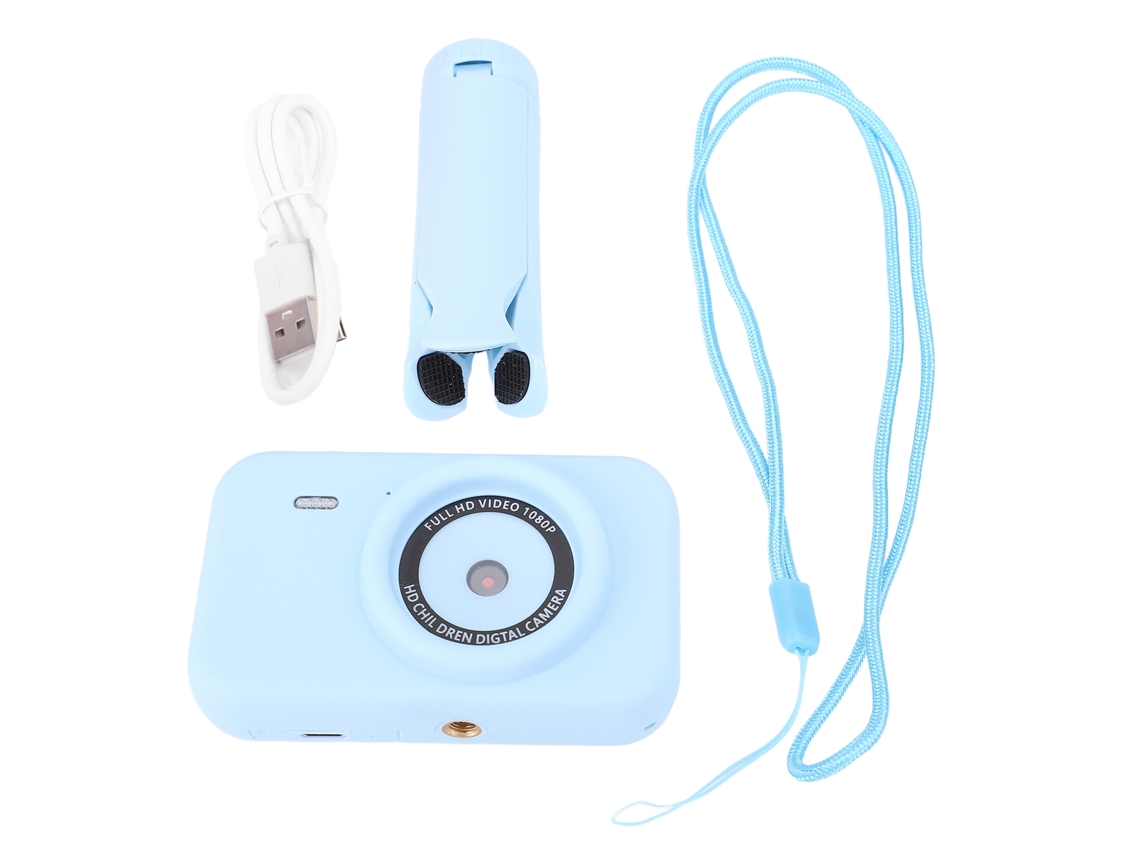 Câmara digital 1080p com tela IPS de 2.4" para crianças de 3 a 12 anos, azul LAXISCREED