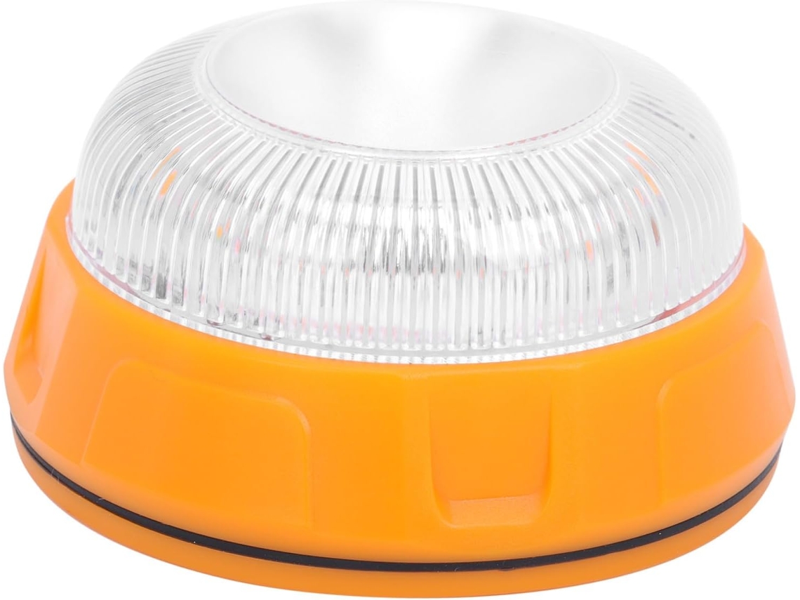 Luz De Advertência Led Amarela Magnética Garneck Para Carros, À Prova D Água, Compacta, Para Uso Emergencial Na Estrada