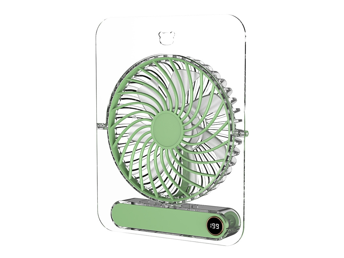 Ventilador de Mesa EIFSON Dobrável 5 Velocidades Transparenteverde