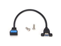 Aetheria cabo Adaptador Usb 3.0 Porta Única a Fêmea para 20 Pinos Linha de Transmissão de Dados de Alta Velocidade Abs