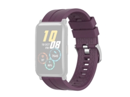 Pulsera Em Silicone Alça Ajustável 20mm Roxo Escuro Para O Seu Honor Watch Es
