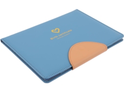 Capa protetora Healifty para bebês meninos, em couro azul, tamanho padrão, resistente e ideal para itens essenciais.