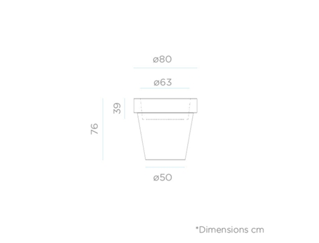 Vaso Decorativo JDNMGN080ZXNLNW (80 x 76 cm - Bronze)