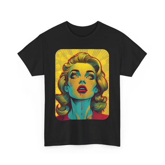 T-shirt Rockinstone Fitzboyzprintz Pop Art Panache Unisex Heavy Cotton Fabric Graphic(3xl)