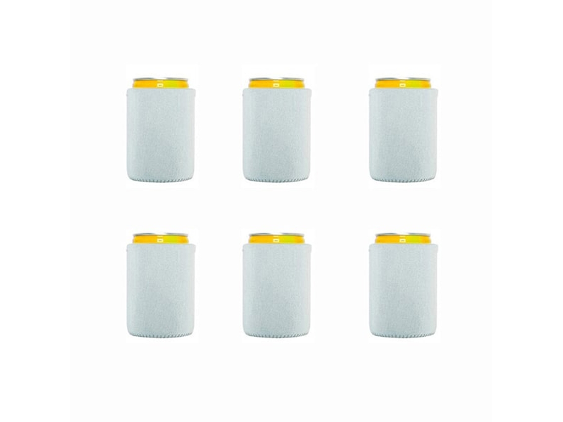 Conjunto De 6 Capas Térmicas Reutilizáveis E Macias Para Cerveja, Na Cor Branca