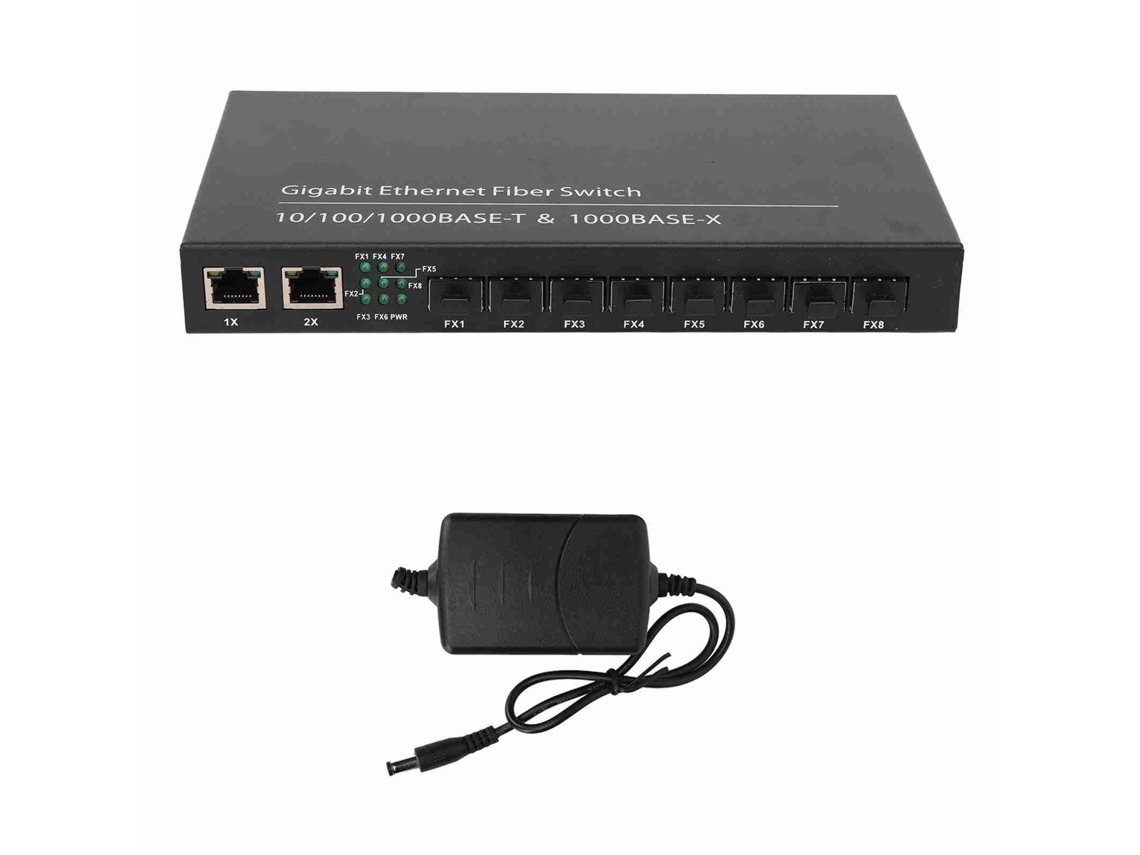 Switch Fibra Gigabit LAXISCREED 8 Portas 120km