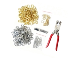 Kit Com 200 Ilhós Florais De 12 Mm Com Alicate Perfurador Para Artesanato Em Tecido, Cores Sortidas, Ilhós De Metal Com