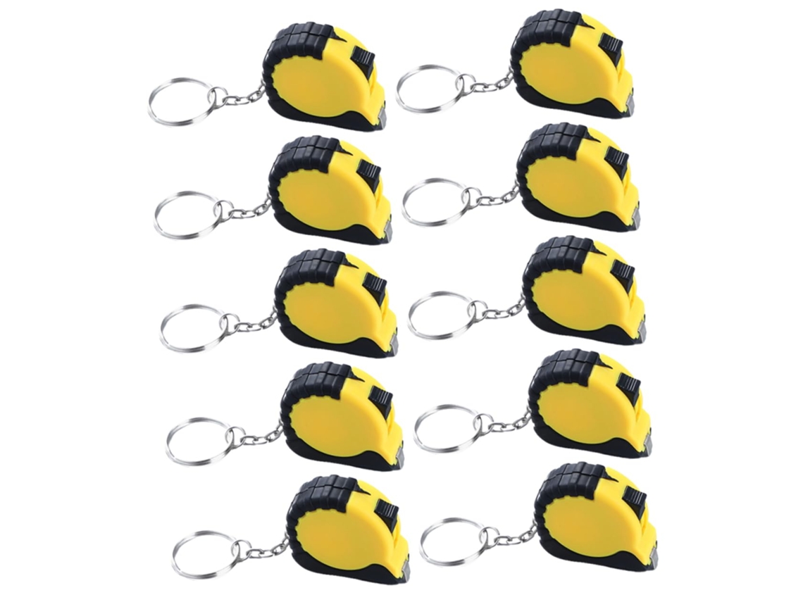 Conjunto De 10 Mini Fitas Métricas Retráteis Para Chaveiro, Práticas Para Costura.
