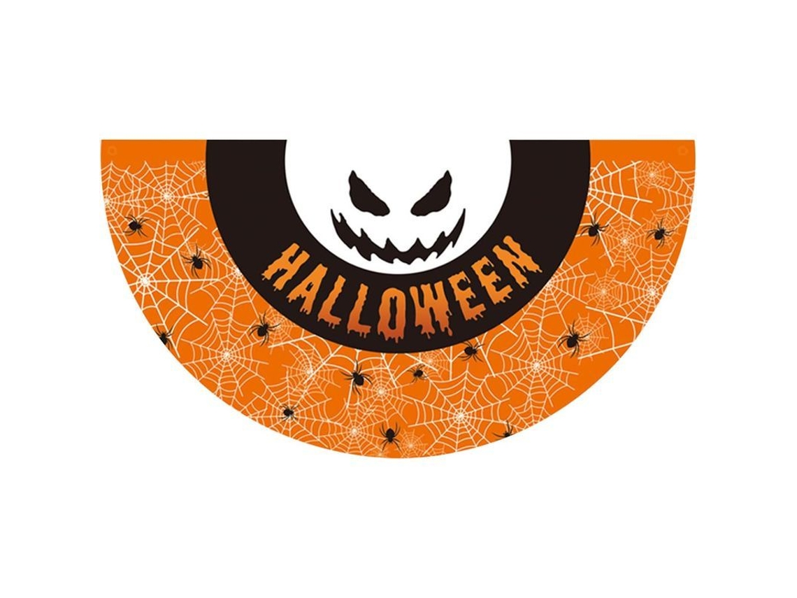 Bandeiras de Halloween em Meio Círculo Decorativas | S/MARCA