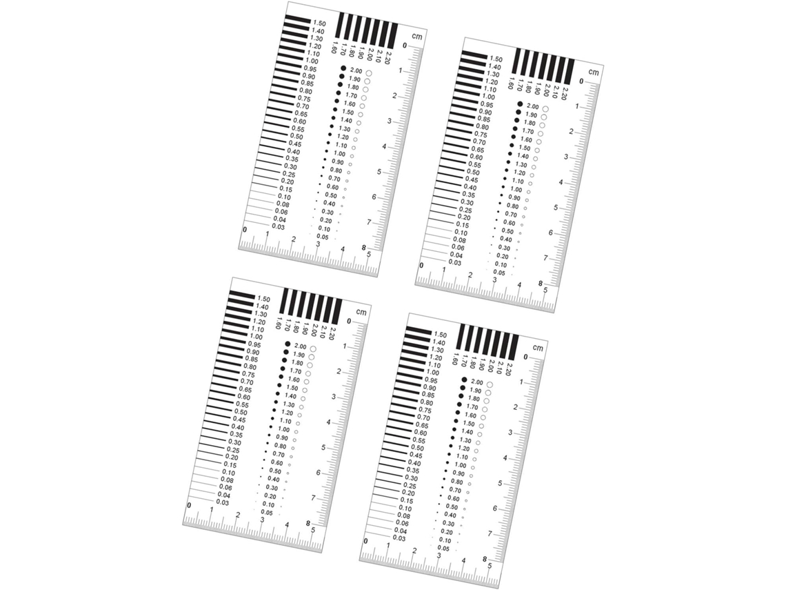 Conjunto De Cartões Medidores Imperfeições Superficiais Laminados