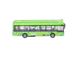 Primerox ônibus de Liga com Função de Retorno Alta Simulação Brinquedo para Crianças Verde
