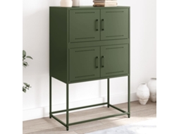 Aparador 68,5x38,5x107 cm Acero Verde Oliva