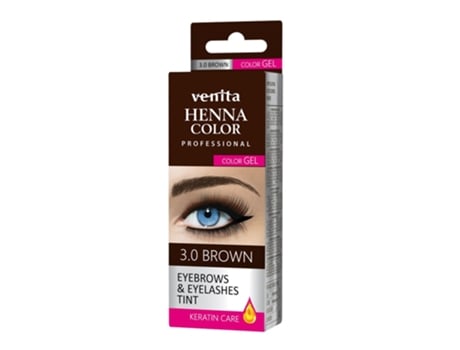 Professional Eyebrow Eyelash Tint Gel Dark Brown 3.0 Venita
