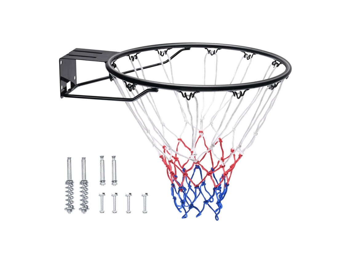 Cesta de basquete de aço com rede e suporte Tekmaquinas