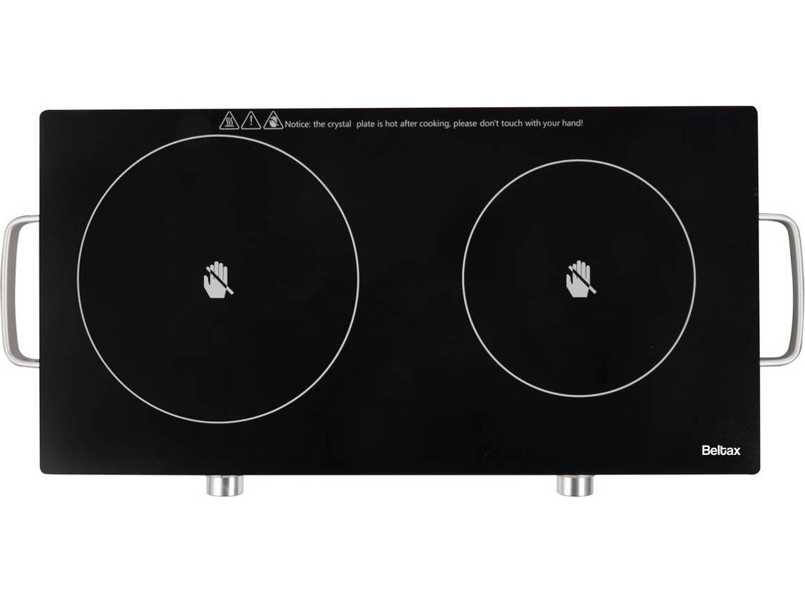 Placa de Vitrocerâmica Portátil BELTAX BHP-0220 (Outlet Grade A - Nº queimadores 2)
