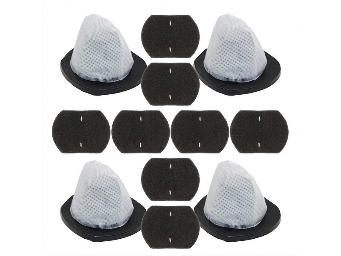 Conjunto De 12 Filtros Hepa E Algodão Filtrante Para Acessórios De Aspirador De Pó