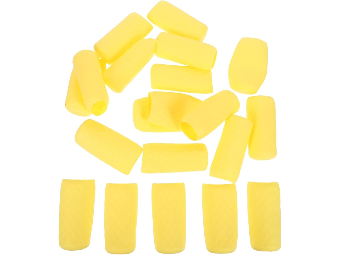 Pacote Com 20 Capas Protetoras De Silicone Amarelo À Prova D'água Para Garrafas De Viagem.