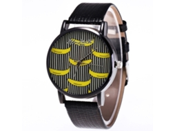 Relógio de pulso Zhoulianfa F305-hx Elegant Couple Quartz para homens e mulheres, preto