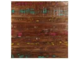 Vidaxl Tampo De Mesa Quadrado 80x80x1,5 Cm Madeira Recuperada Maciça