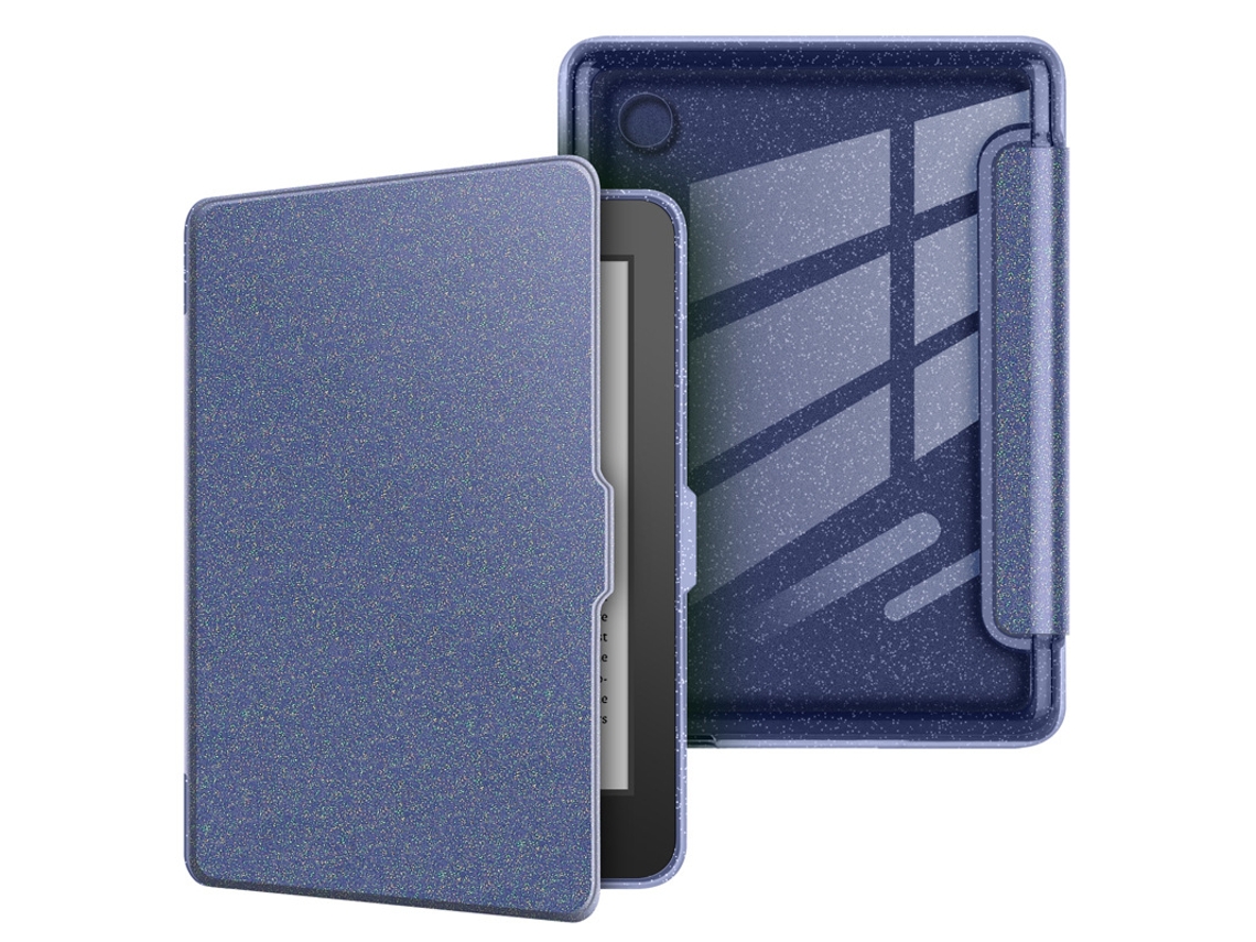 Capa para Kobo Clara 2e 6 Polegadas SIURN em acrílico com glitter azul (2022)