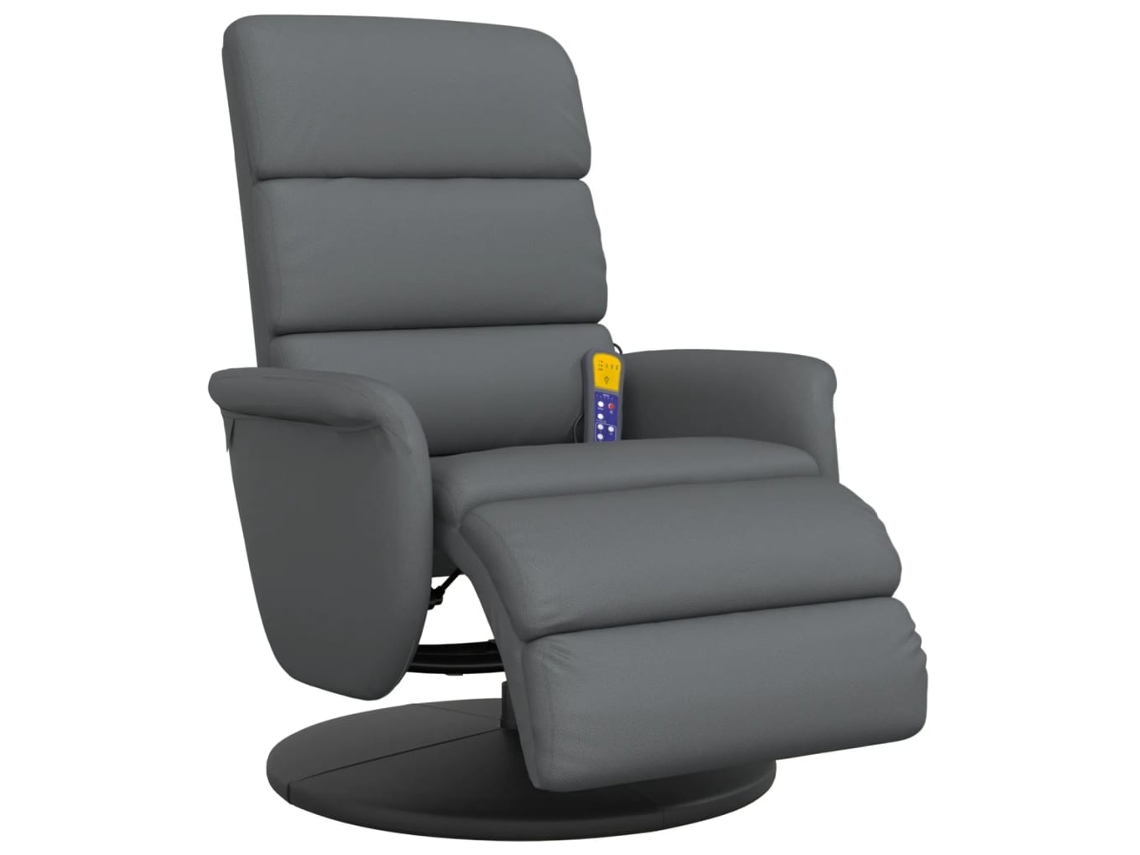 Massage Recliner Chair, Massage Recliner Chairs Vidaxl Cinzeto Couro Artificial