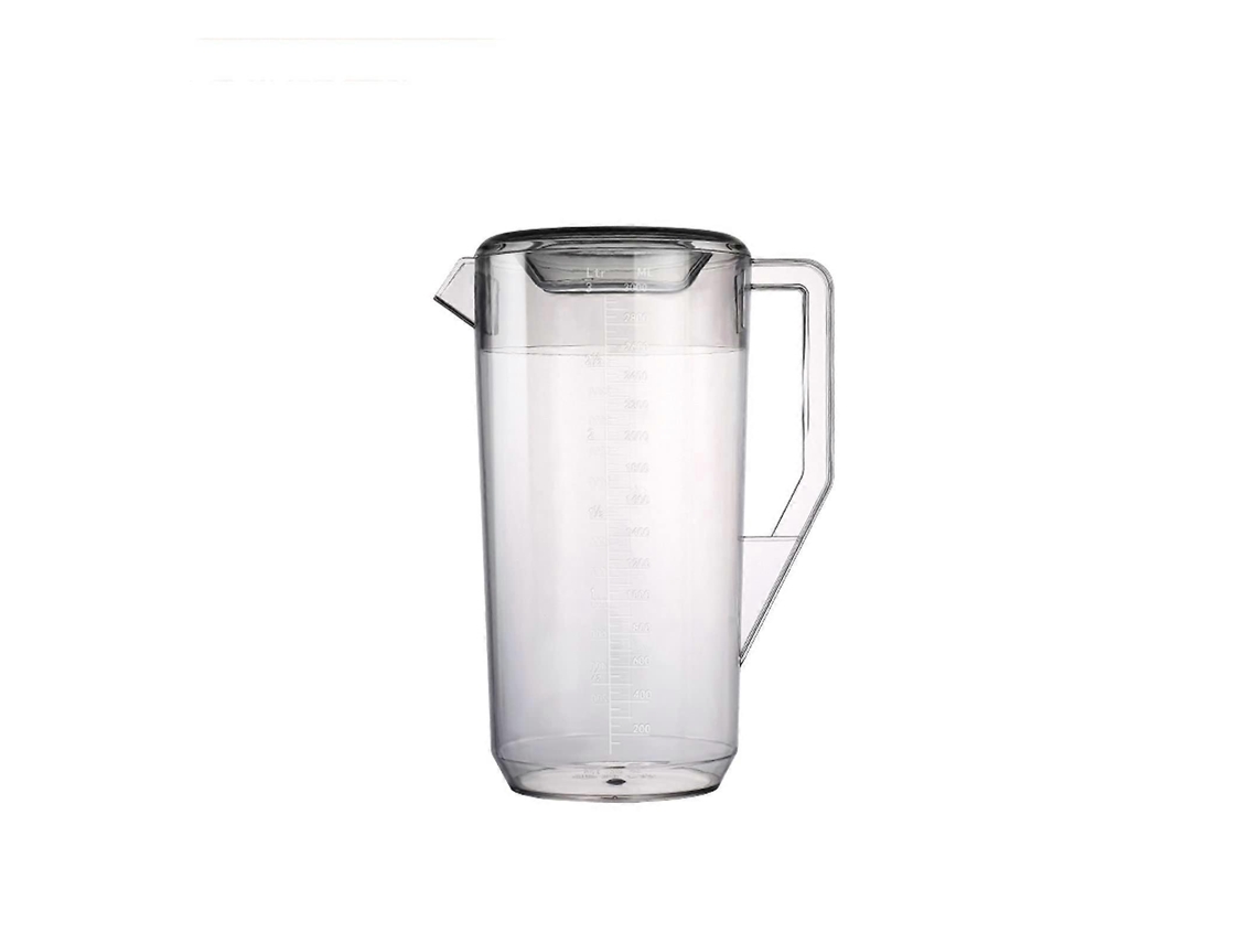 Jarra De Água Transparente De Grande Capacidade Com Tampa E Escala De Precisão Para Chá Quente Ou Gelado.