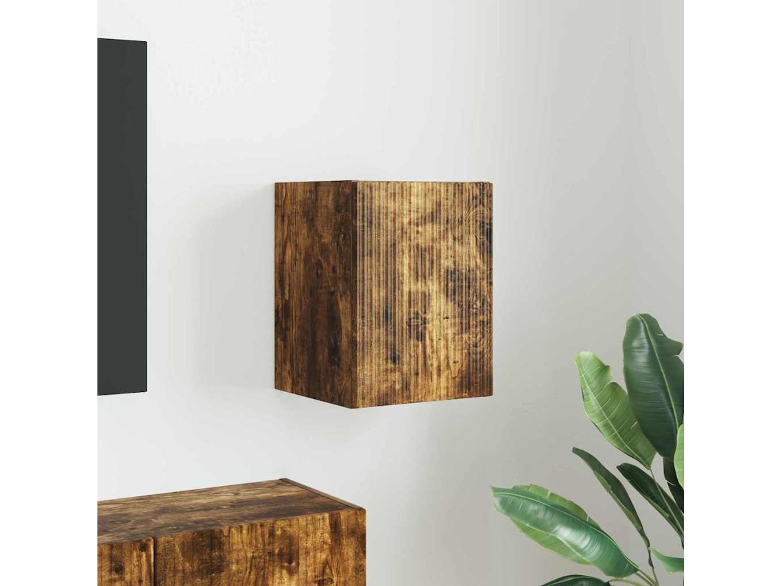 Vidaxl Armário De Tv De Parede 30 X 31 X 40 Cm Carvalho Defumado