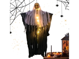 Fantasma com Luzes Fantasma Iluminado Decoração de Halloween para Parede, Porta, Janela e Terraço para Uso Doméstico CHABERLU