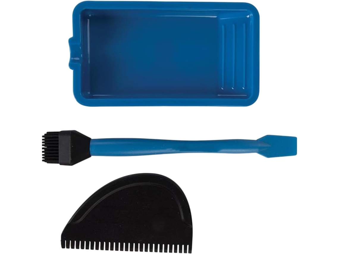 Conjunto De 3 Pincéis Para Madeira, Azul, Individual