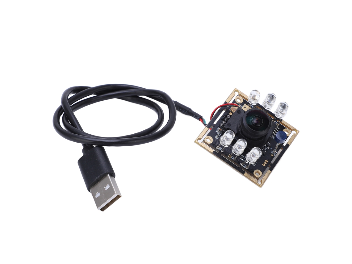 Módulo de Câmera USB HD 2MP, Autofoco, IR Cut, 190°, Sem Controlador, 30fps