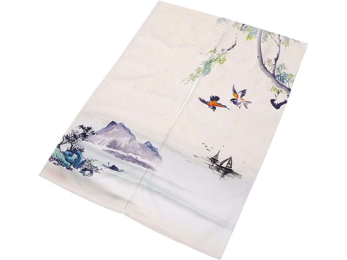 Cortina De Porta Em Estilo Chinês, Decorativa, Respirável E Feita De Tecido Durável Para Divisórias Gokoco