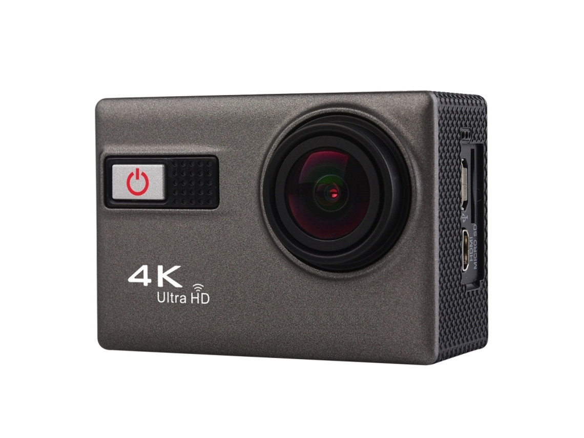 Halinuia Câmera Esportiva 4k Ultra Hd Wifi Tela 2,0 Polegadas 170 Graus 30m À Prova Dágua
