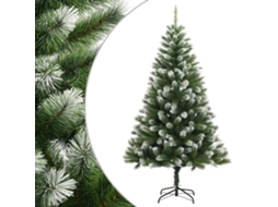 Artificial Hinged Christmas Tree, Artificial Hinged Christmas Trees Vidaxl Verde Pvc (240 Cm)