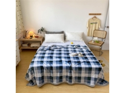 Manta de Lã Estampada Clássica Fansu Flanela Grossa Macia e Quente para Cama Sofá Quarto Viagens Crianças Sala