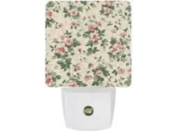 Luz Noturna Pequena Com Design Floral E Sensor Led, Luz Noturna Branca Quente Suave Banheiro, Quarto E