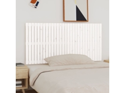 Cabecero de pared 185x3x90 cm madera maciza de pino blanco