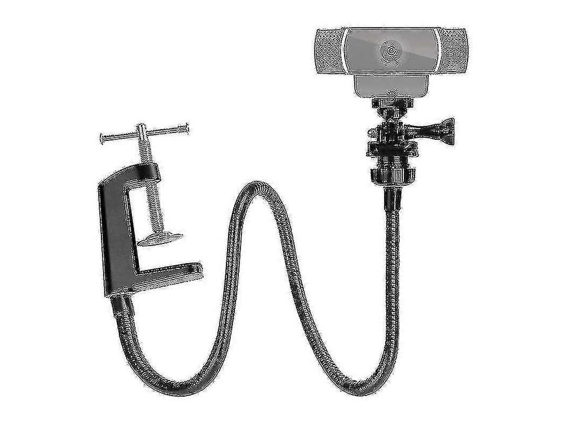 Suporte Para Câmera Com Grampo De Mesa Reforçado E Haste Flexível Para Webcam.