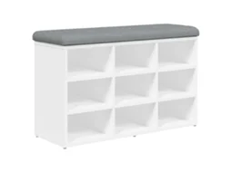Banco para Sapatos Branco MAISON EXCLUSIVE em Madeira Projetada (82x32x50 cm)